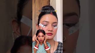 most viral cello tape eyeliner hack 💚youtubeshorts makeup beutyhack viral comment foryoupages [upl. by Muiram]