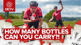 GCNs Grand Tour Domestique Challenge How Many Water Bottles Can You Carry [upl. by Woodman]