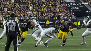 Larry Ogunjobi engulfs Rodgers for driveending sack in first quarter [upl. by Ahsikram788]