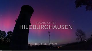 POLARLICHTER HILDBURGHAUSEN  THÜRINGEN ZEITRAFFER [upl. by Block]