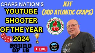 2024 Youtube Shooter of the Year Craps Shooter TournamentJeff Mid Atlantic Craps MidAtlanticCraps [upl. by Kirre]