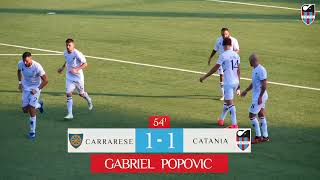 Coppa Italia Frecciarossa  Turno preliminare  CarrareseCatania 21 [upl. by Russian253]