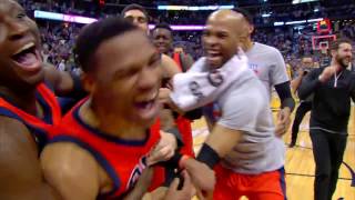 Russell Westbrook NBA RECORD 42ND TRIPLE DOUBLE Full Game Highlights  April 9 2017 [upl. by Idyak982]