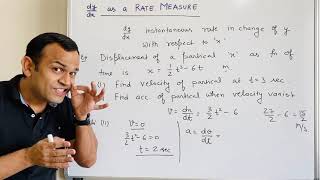 Application of Derivative  dydx as Rate Measure  Lecture 5 [upl. by Toombs945]