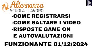 PCTO Registrarsi saltare i video e risposte ai quiz  Alternanza scuola lavoro sulla sicurezza MIUR [upl. by Hilliard924]