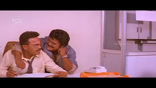 Peon Jaggesh Irritates Manager In Bank  Comedy Scene  Marikannu Horimyage Kannada Movie [upl. by Sheryl]