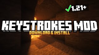 How To Install KeyStrokes Mod in Minecraft 1213 [upl. by Kant]