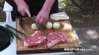 How to grill Rib Steaks amp Beef Sauce  Recipe [upl. by Ainig]