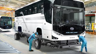 How Japan Builds Massive Futuristic Bus Inside Billions  Factory  Toyota Production Line [upl. by Cummings]