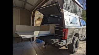 DIY Bedslide  simple strong lightweight  8020 aluminum  ultra low deck height [upl. by Aerdnaek]