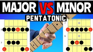 HOW TO USE The Major And Minor Pentatonic Scales Guitar [upl. by Enyallij]