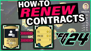 ✅ How to RENEW CONTRACTS in EA FC 24 Ultimate Team ✅ [upl. by Dallon]