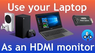 Use your Laptop as a Monitor HDMI input Xbox series SX through Windows or Mac £9 Capture device [upl. by Bonacci450]