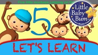 Five Little Monkeys Jumping  Little Baby Bum  Nursery Rhymes for Babies  Songs for Kids [upl. by Gil168]