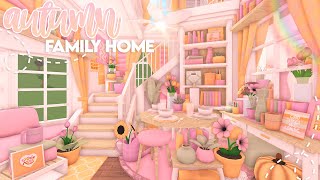 2 Story Autumn Family home  Roblox Bloxburg Speed Build  ❁ [upl. by Franckot]