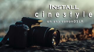 How to install CINESTYLE on Your Canon camera in Hindi  Canon 200d mark 2  for COLOR GRADING [upl. by Burnaby]