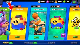 WHAAT UPDATE MEGA BOX GIFTS🔥 LEGENDARY REWARDS 15 NEW BRAWLERS BRAWL STARS NEW UPDATE [upl. by Esnohpla877]