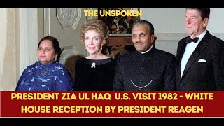 President Reagan and President Zia  White House State Reception 1982 pakistan unitedstates [upl. by Ytok]