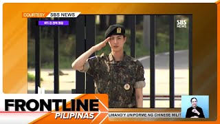 BTS members reunited sa discharge day ni Jin  Frontline Pilipinas [upl. by Adnil]