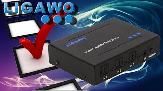 Hardware Check  Ligawo 6518742 Audio Decoder mit Toslink Switch [upl. by Gawlas]