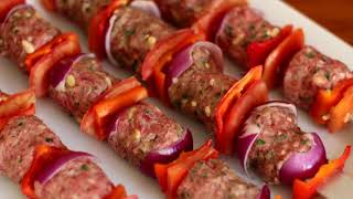 Kufta Kebab Recipe Israeli BBQ International Cuisines [upl. by Nevlin]