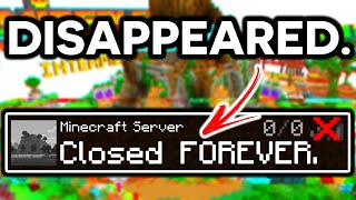 7 Famous Minecraft Servers That DISAPPEARED [upl. by Gnanmos]