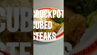 Crockpot cubed steaks with gravy steak [upl. by Oman]