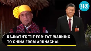 Indias Defence Minister Warns China On Arunachal Visit If Someone Tries To Hurt Us  Watch [upl. by Edin]