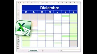 Calendario Excel  Plantillas en español [upl. by Gnos241]