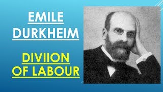 Sociology for UPSC  Durkheim  DIVISION OF LABOUR  Lecture 71 [upl. by Adnamal]