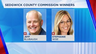 Sedgwick County Commission race Blubaugh and Wise win [upl. by Yrtnahc576]