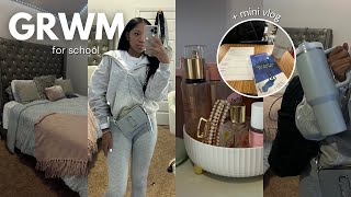 GRWM For School  Mini vlog [upl. by Zins767]