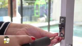 Animalistic pet products Aluminium patio pet door installation [upl. by Aitrop]