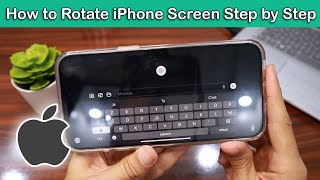 How to Rotate iPhone Screen Step by Step [upl. by Marney]