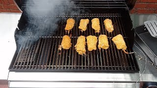 Smoke Fried Fish on Weber Genesis II E310 Propane Gas Grill [upl. by Tailor580]