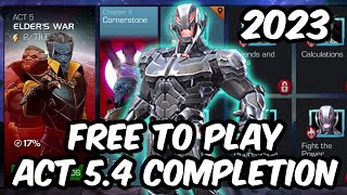 Act 5 Chapter 4 Completion  Free To Play Adventures 2023  Marvel Contest of Champions [upl. by Anavlys]