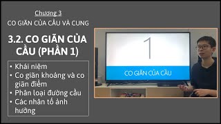 Kinh tế vi mô 1  Chương 3  32 Co giãn của cầu Phần 1 [upl. by Ettesus]