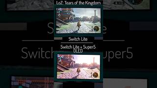 Switch Lite VS Switch Lite  Super5 OLED Screen Comparison nintendo nintendoswitch custommade [upl. by Hcnarb]