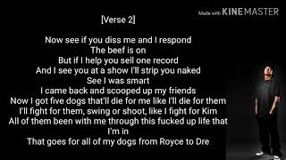 Eminem  Girls Lyrics [upl. by Kcirddahc]