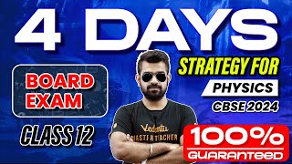 4 Days Strategy For Physics  Class 12  CBSE 2024  Shimon Sir [upl. by Leahcimrej]