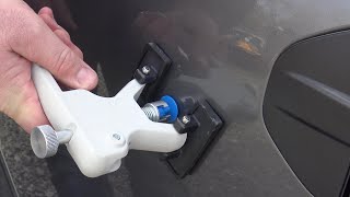 Youve never seen a dent pulling tool like this Easy Fix for door dings in minutes [upl. by Noyrb]