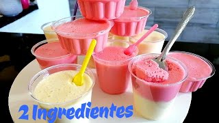 Con tan solo 2 ingredientes Postre super DELICIOSO  Para VENTA POSTRE FRIO SIN HORNO GELATINA [upl. by Ainak]