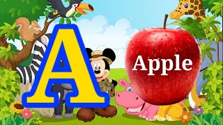 A for Apple B for Ball  Nursery Rhymes  Abc song  Fonics song  Alphabet song for kids [upl. by Mcguire]