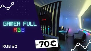 VOICI COMMENT FAIRE SA CHAMBRE GAMING FULL RGB  🔥 [upl. by Sokairyk]