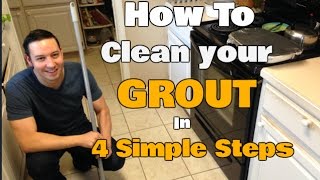 How to Professionally Clean Your Grout  Without Getting On Your Hands amp Knees [upl. by Mintun803]