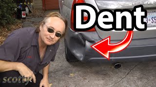 How to Remove Car Dent with Hot Water  DIY [upl. by Hnahc75]