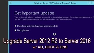 Upgrade Windows Server 2012 R2 to Windows Server 2016 [upl. by Hairaza]