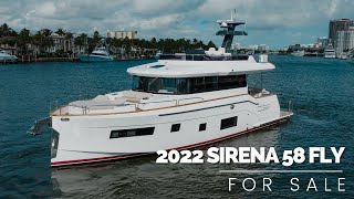 2022 Sirena 58 Flybridge For Sale  Yachts360 [upl. by Aneehsram]