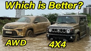 HyRyder AWD vs Jimny 4X4 Off Road Challenge l Which is best for you l Aayush ssm [upl. by Yeaton]