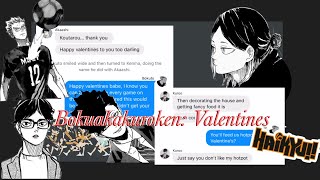 Haikyuu BokuAkaKuroKen Valentines Day Special BoKuroo forgot to prepare Bokuto got an owl [upl. by Lunseth614]